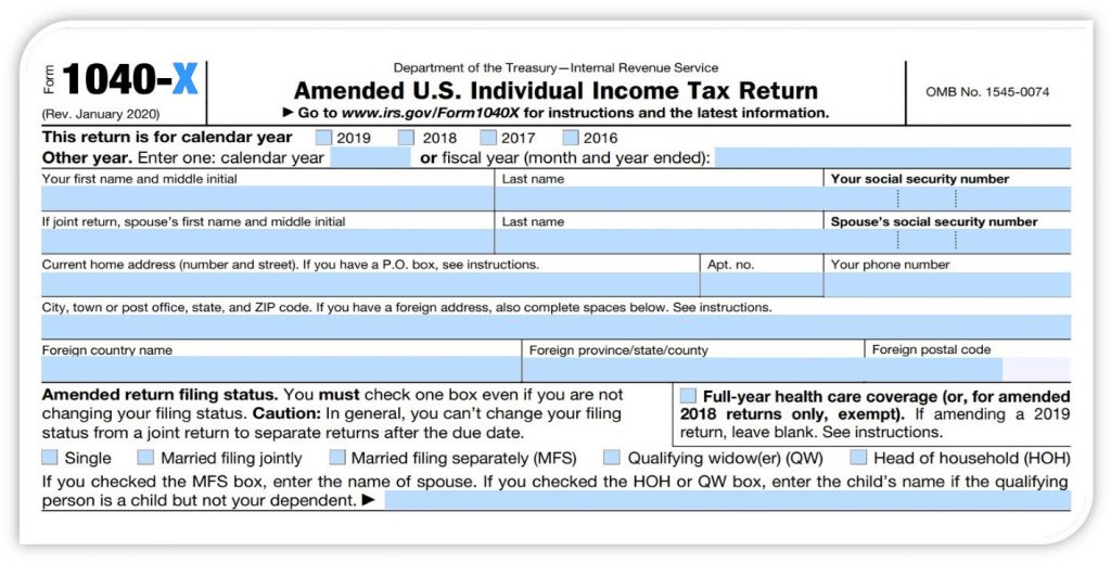 Amended Tax Return