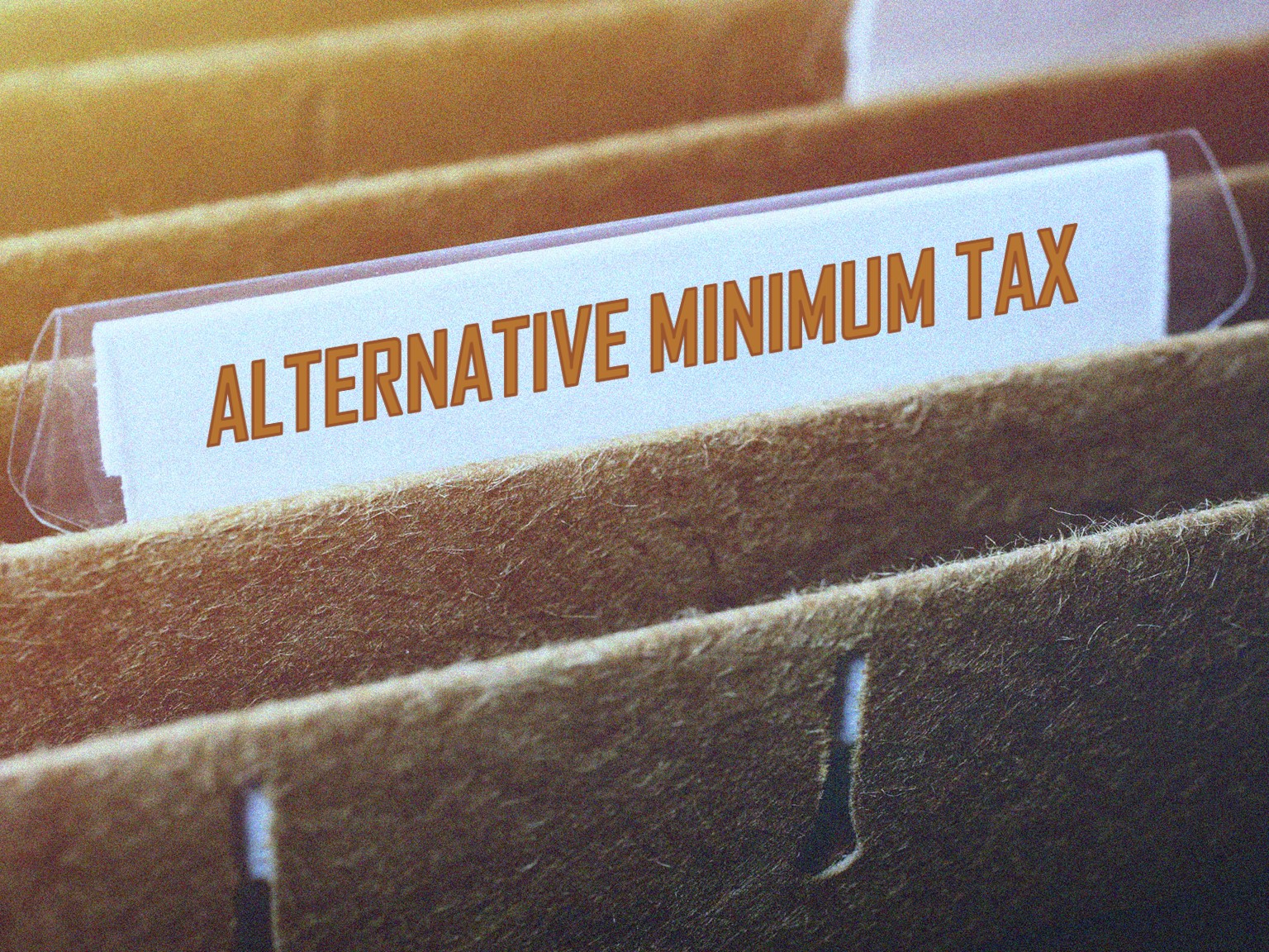 Alternative Minimum Tax AMT SDG Accountants