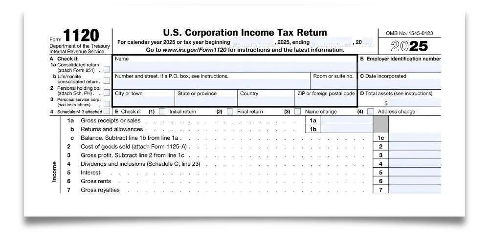 Form 1120